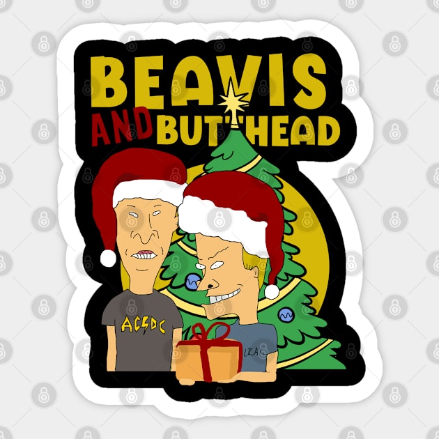 beavis christmas Sticker by NelsonPR